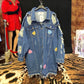 Distressed Denim Bear Jacket/ Limited Edition