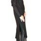 Caren Black Crystal Hooded/ Crystal Long Sleeve/ Longline Cardi -LIMITED EDITION